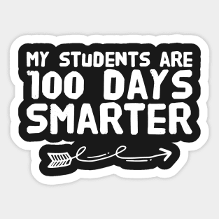 My students are 100 days smarter Sticker